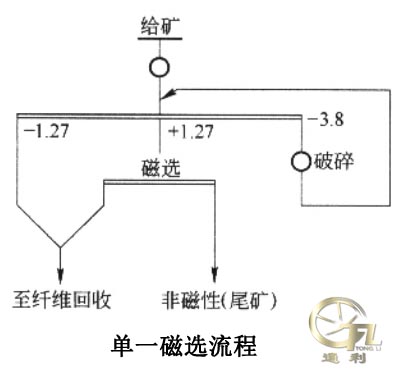 单一磁选流程